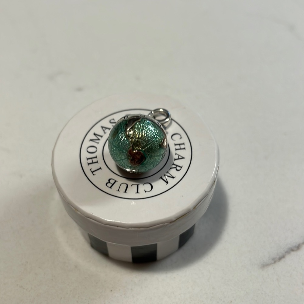 Thomas Sabo blue globe charm